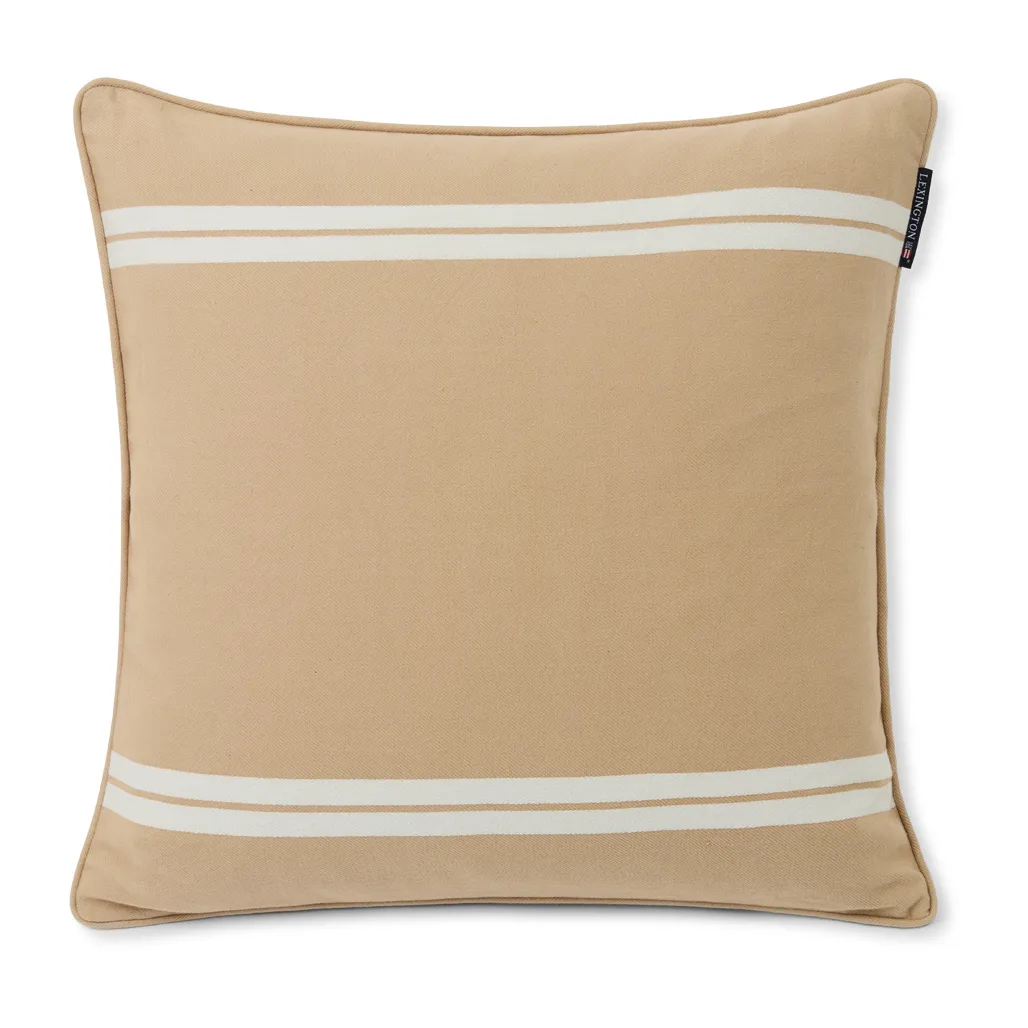 Side Striped kussenhoes 50x50 cm, Beige-white Lexington