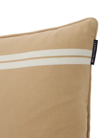 Side Striped kussenhoes 50x50 cm - Beige-white - Lexington