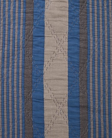 Side Striped Soft Quilted sprei 160x240 cm - Blue - Lexington