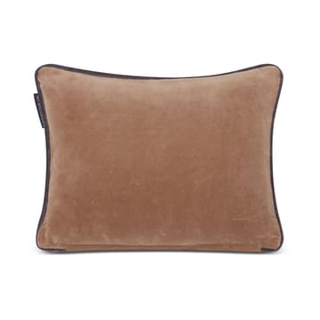 Ski Lodge Organic Cotton Velvet kussen 30x40 cm - Beige-dark gray - Lexington