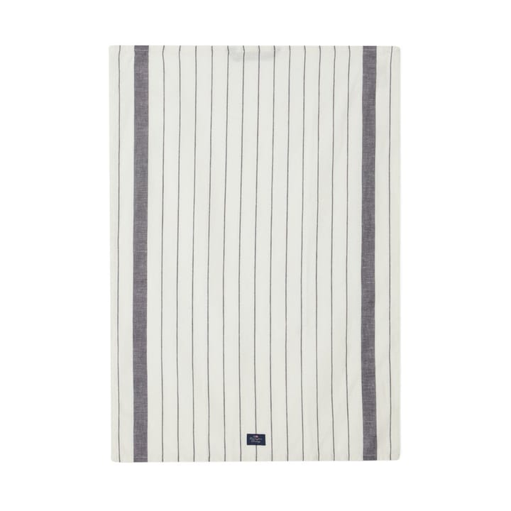 Striped Cotton Linen keukenhanddoek 50x70 cm - White - Lexington