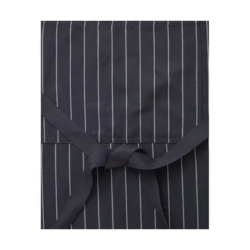 Striped Cotton Linen schort - Dark gray-white - Lexington
