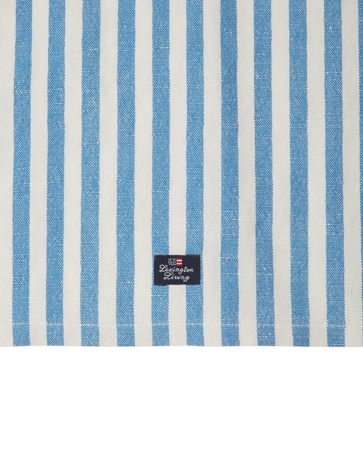 Striped Cotton Linen theedoek 50x70 cm - Blue - Lexington