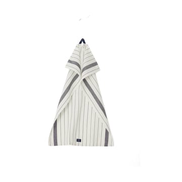 Striped Cotton Linen theedoek 50x70 cm - White - Lexington