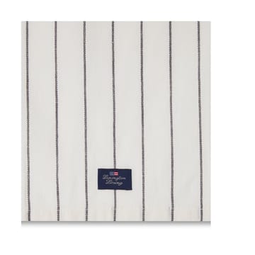Striped Cotton Linen theedoek 50x70 cm - White - Lexington