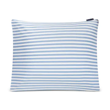 Striped Cotton Poplin kussensloop 50x60 cm - Blauw - Lexington