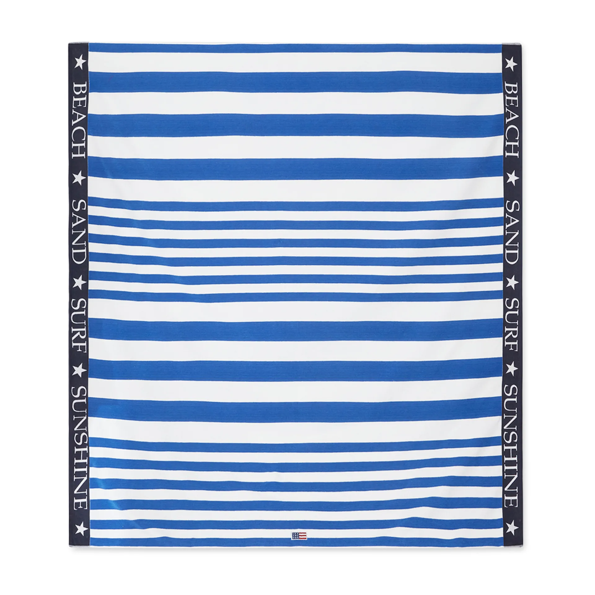 Striped Family strandhanddoek 200x180 cm, Blauw-wit Lexington