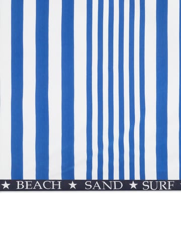 Striped Family strandhanddoek 200x180 cm - Blauw-wit - Lexington