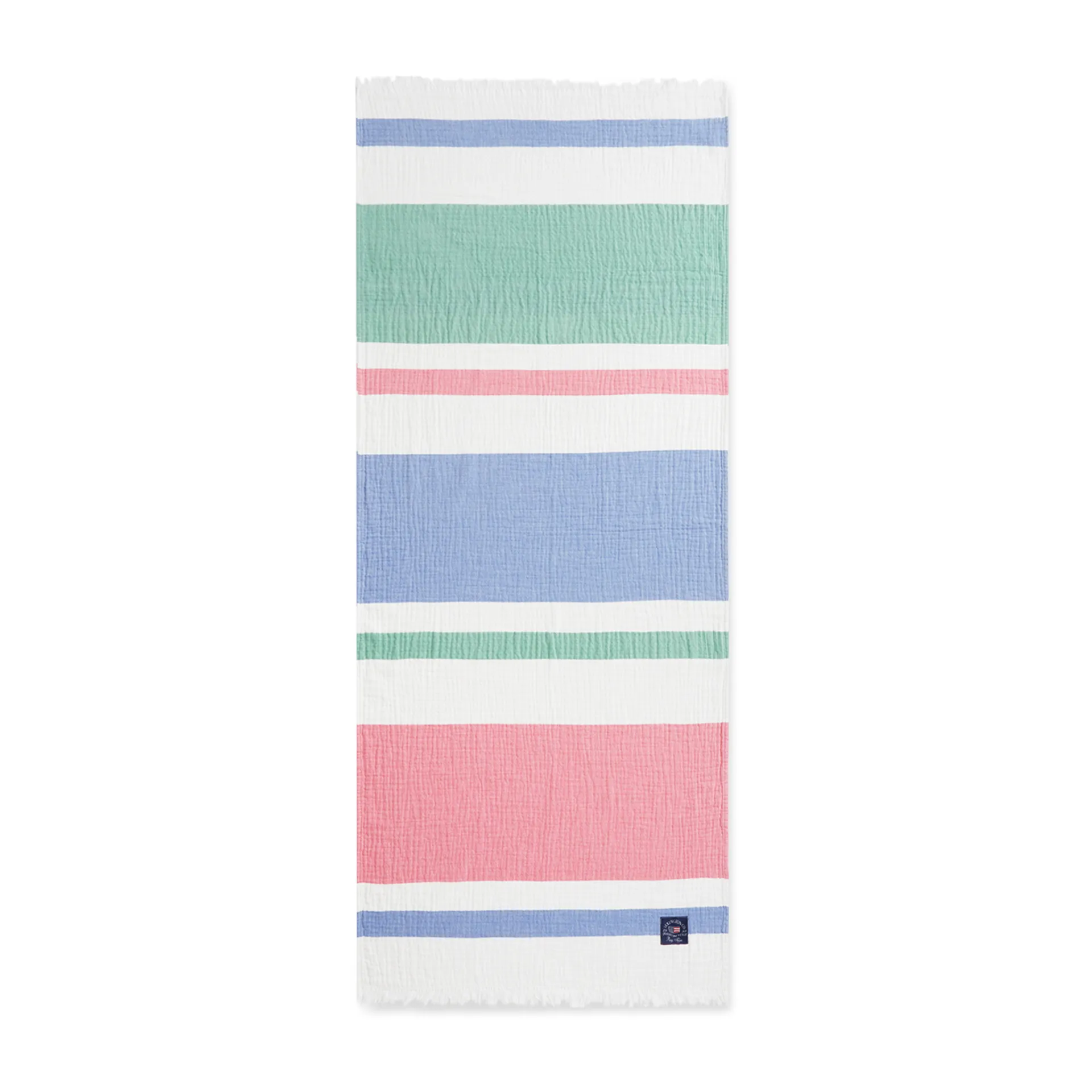 Striped gewafelde katoenen plaid 130x170 cm, Multi Lexington