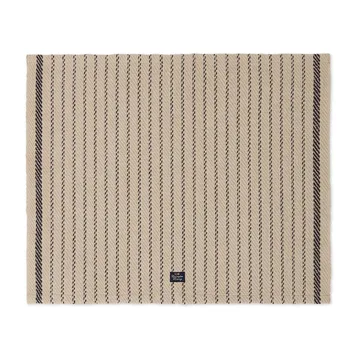 Striped Jute Cotton placemat 40x50 cm - Beige-dark gray - Lexington