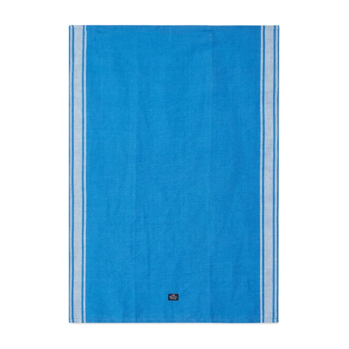Striped Linen Cotton keukenhanddoek 50x70 cm - Blauw-wit - Lexington