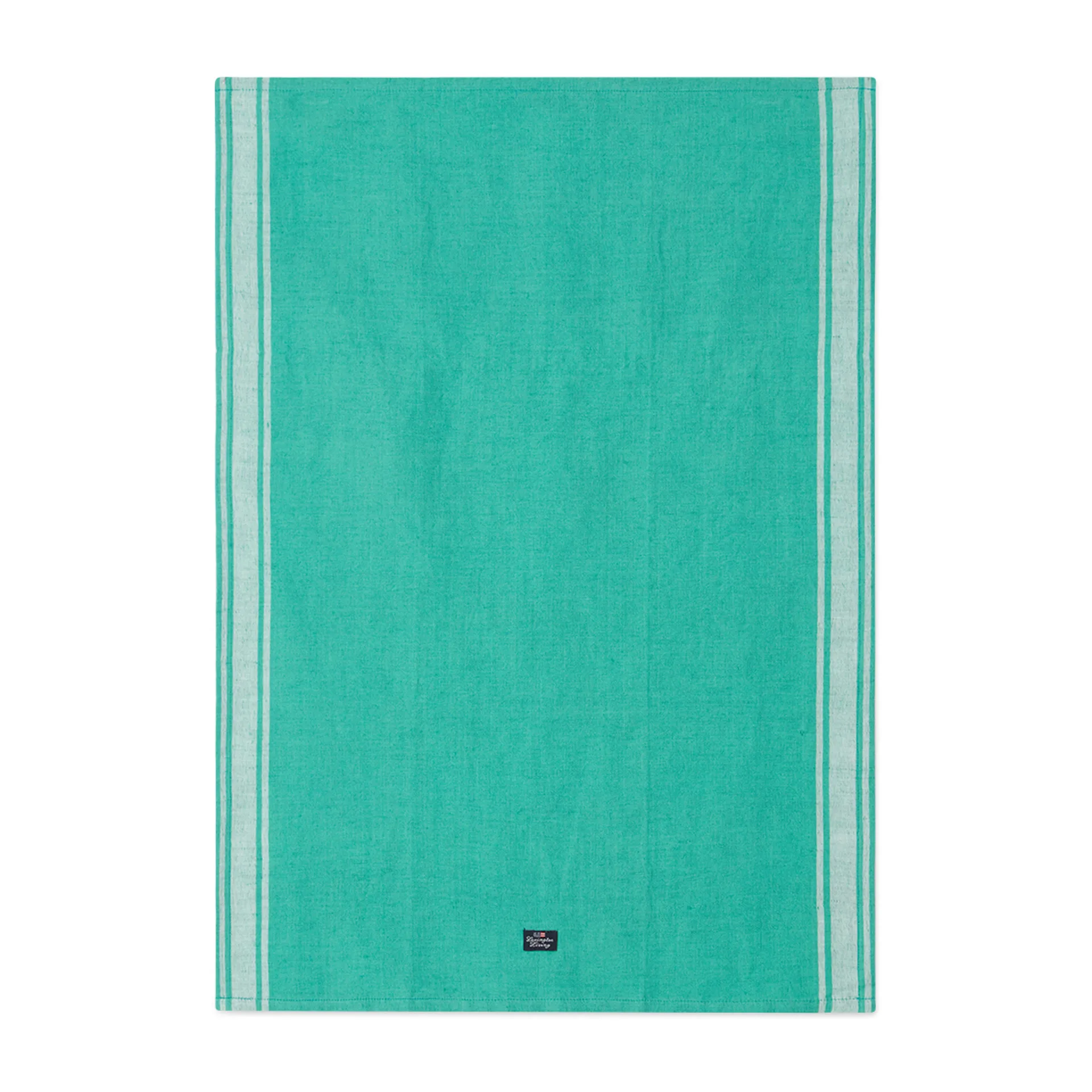 Striped Linen Cotton keukenhanddoek 50x70 cm, Groen-wit Lexington