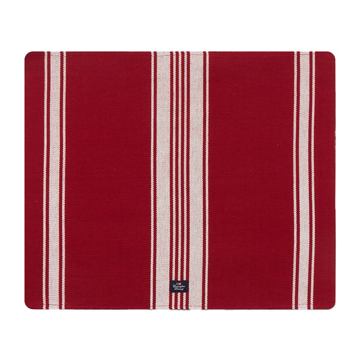 Striped Organic Cotton Rib placemat 40x50 cm - Red-white - Lexington