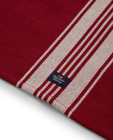 Striped Organic Cotton Rib placemat 40x50 cm - Red-white - Lexington