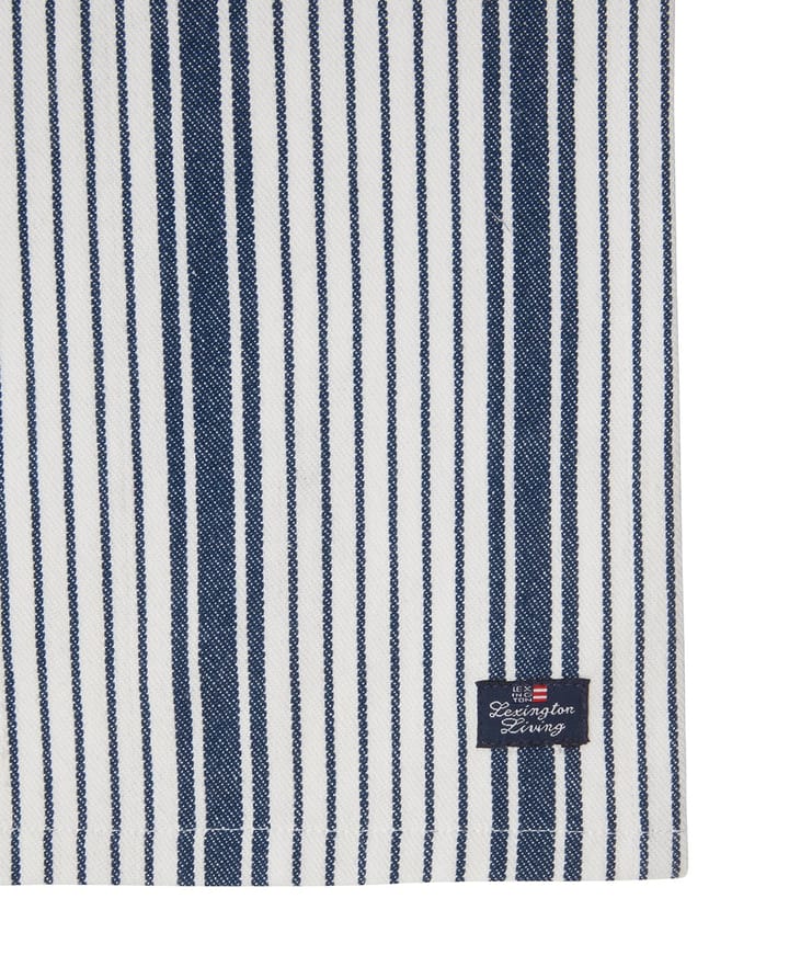 Striped Organic Cotton Servet 50x50 cm - Navy - Lexington