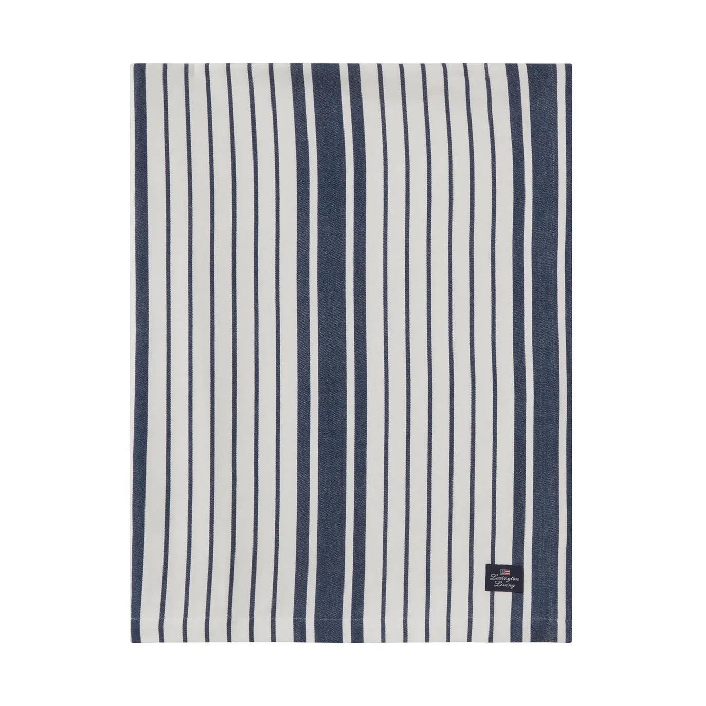 Striped Organic Cotton tafelkleed 150x250 cm, Navy Lexington
