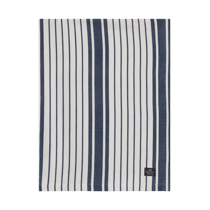 Striped Organic Cotton tafelkleed 150x250 cm - Navy - Lexington