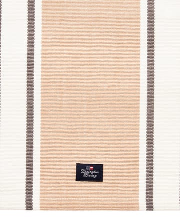 Striped Organic Cotton  tafelloper 40x50 cm - Beige - Lexington