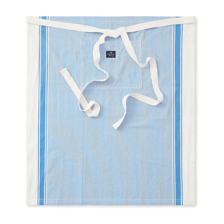Striped Oxford BBQ schort 85x80 cm, Blauw-wit Lexington
