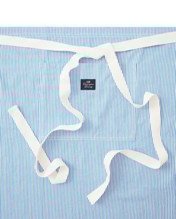 Striped Oxford BBQ schort 85x80 cm - Blauw-wit - Lexington