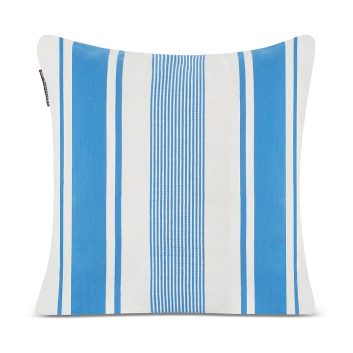 Striped Sea Salt Sun kussenhoes 50x50 cm - Blauw-wit - Lexington