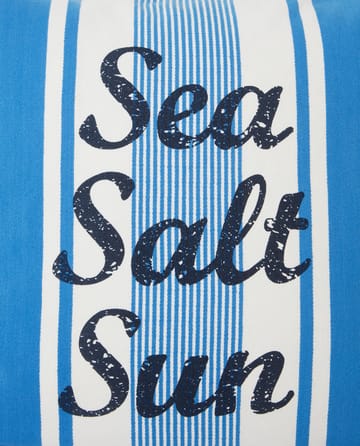 Striped Sea Salt Sun kussenhoes 50x50 cm - Blauw-wit - Lexington