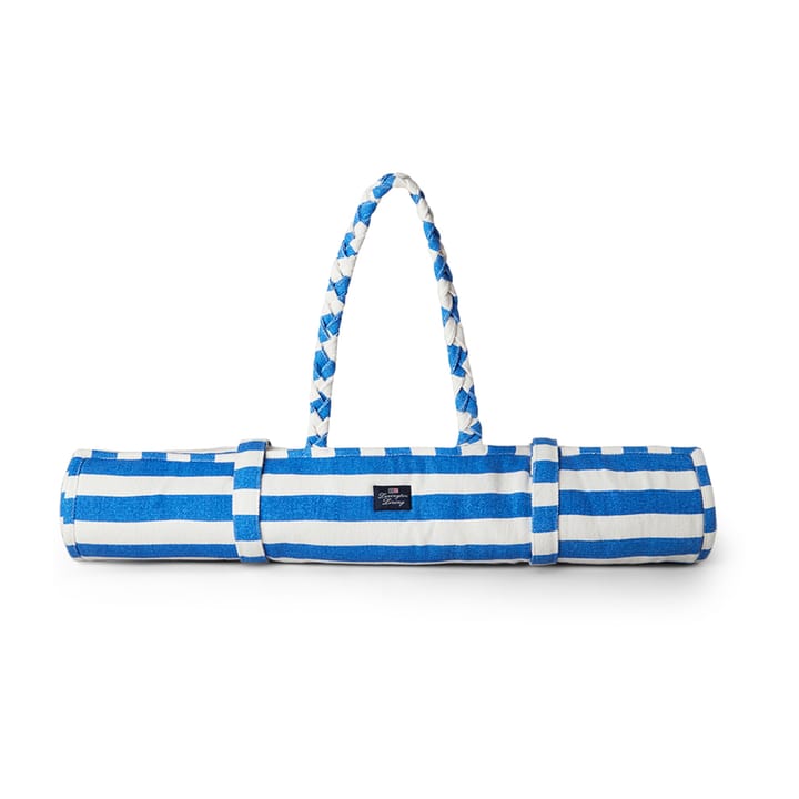 Striped strandmat 190x70 cm - Blauw-wit - Lexington