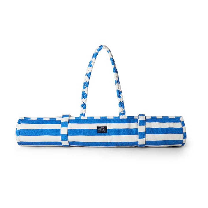 Striped strandmat 190x70 cm - Blauw-wit - Lexington