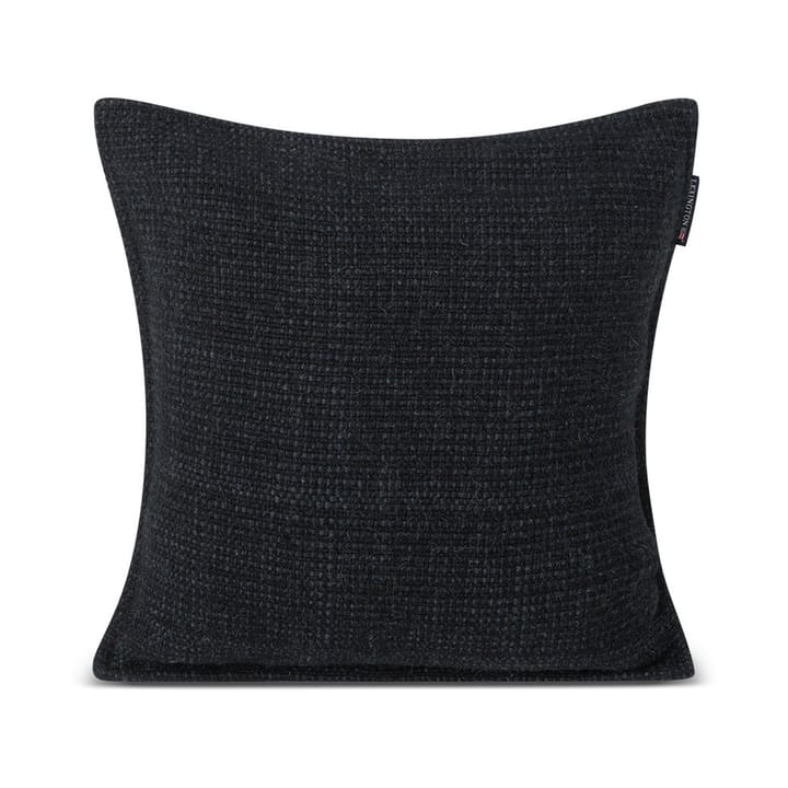 Structured Wool Cotton mix kussenhoes 50x50 cm - Dark gray - Lexington