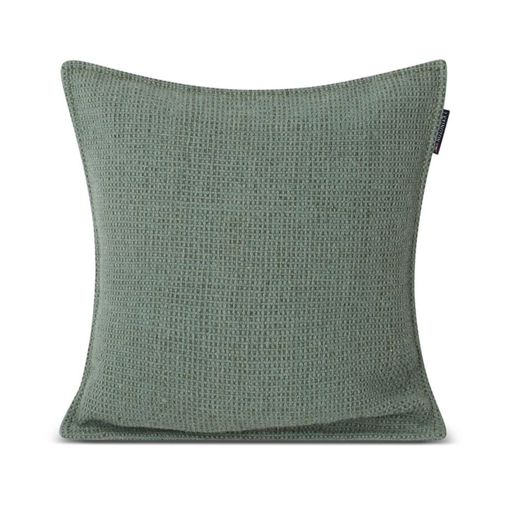Structured Wool Cotton mix kussenhoes 50x50 cm - Green - Lexington
