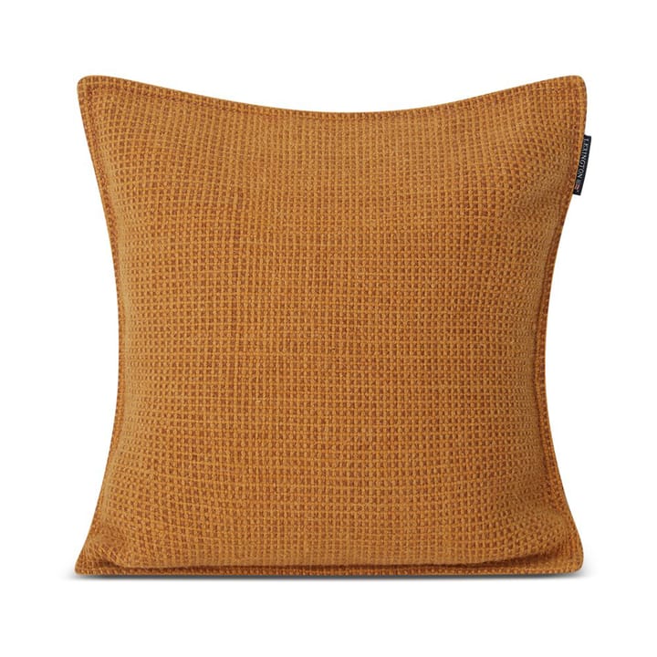 Structured Wool Cotton mix kussenhoes 50x50 cm - Mustard - Lexington