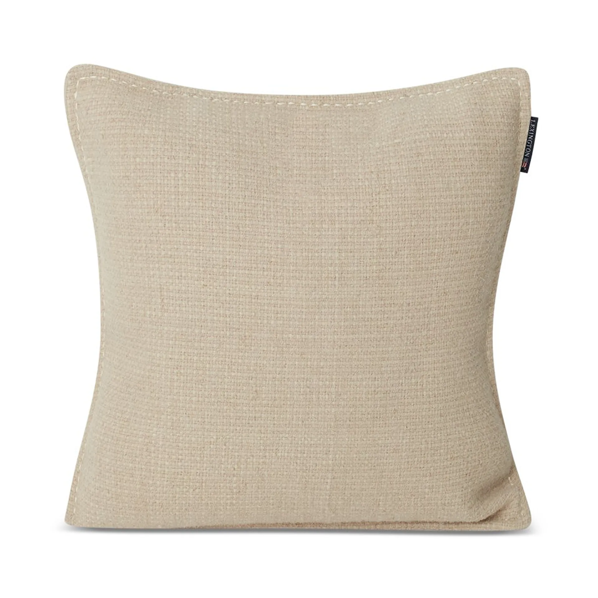 Structured Wool Cotton mix kussenhoes 50x50 cm, Off-white Lexington