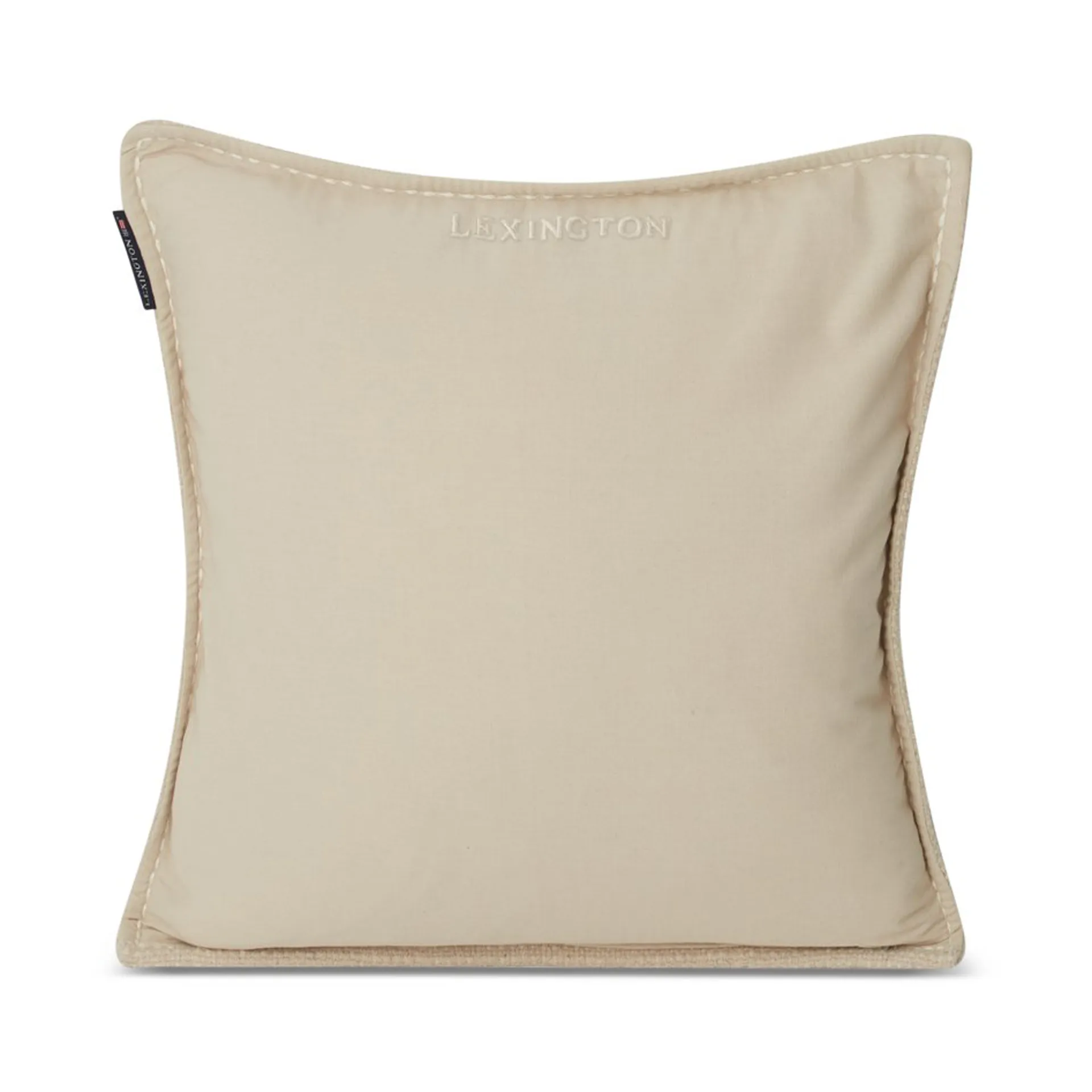 Structured Wool Cotton mix kussenhoes 50x50 cm, Off-white Lexington