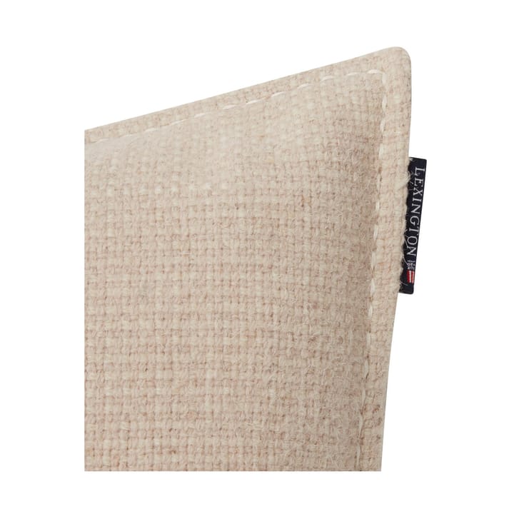 Structured Wool Cotton mix kussenhoes 50x50 cm, Off-white Lexington