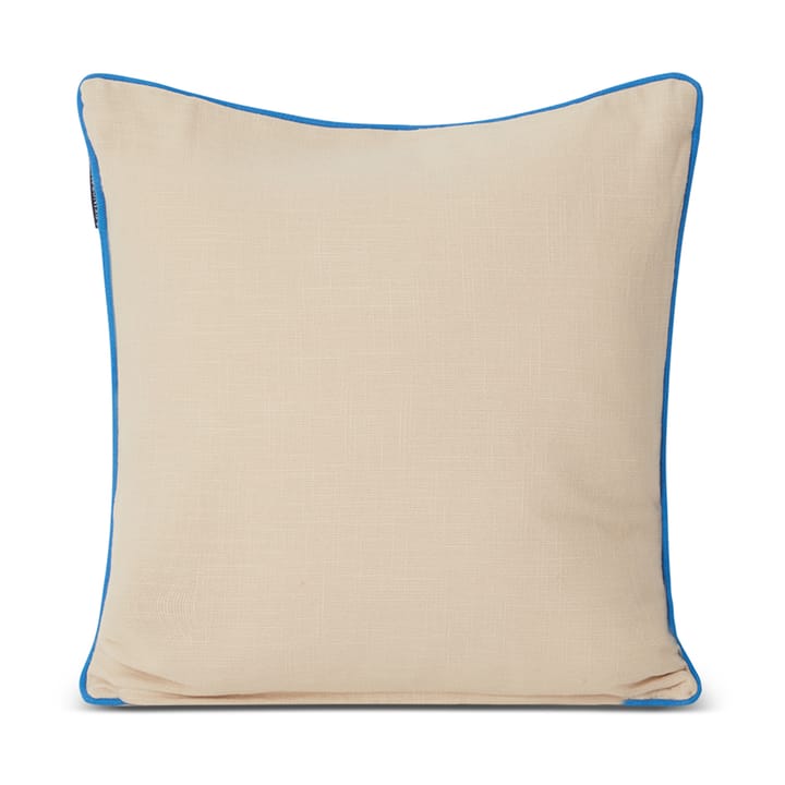Sunday Funday Printed kussenhoes 50x50 cm - Beige-blauw-roze - Lexington