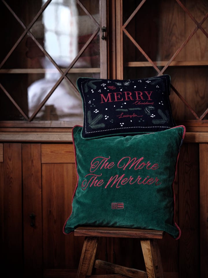 The merrier velvet kussenhoes 50x50 cm, Groen Lexington