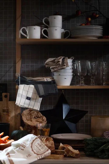 The Original Cotton Twill keukenhanddoek 50x70 cm - Off White-brown - Lexington