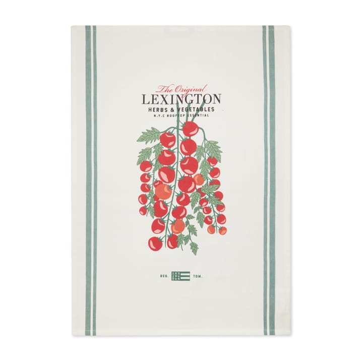 Tomato keukenhanddoek 50x70 cm, Wit-rood Lexington