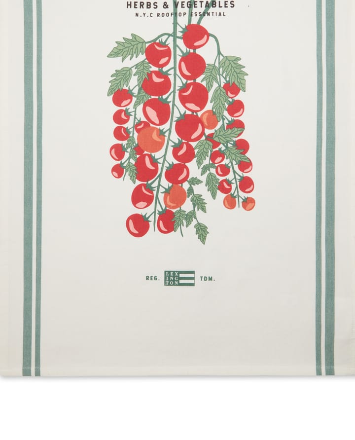 Tomato keukenhanddoek 50x70 cm, Wit-rood Lexington