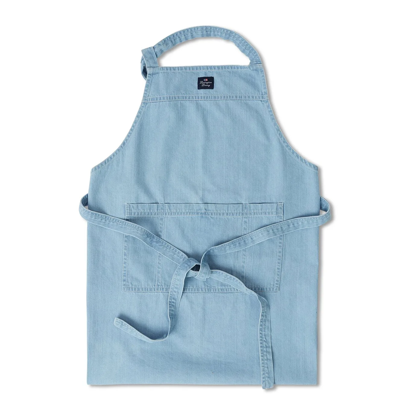 Washed denim schort 80x105 cm, Light blue Denim Lexington
