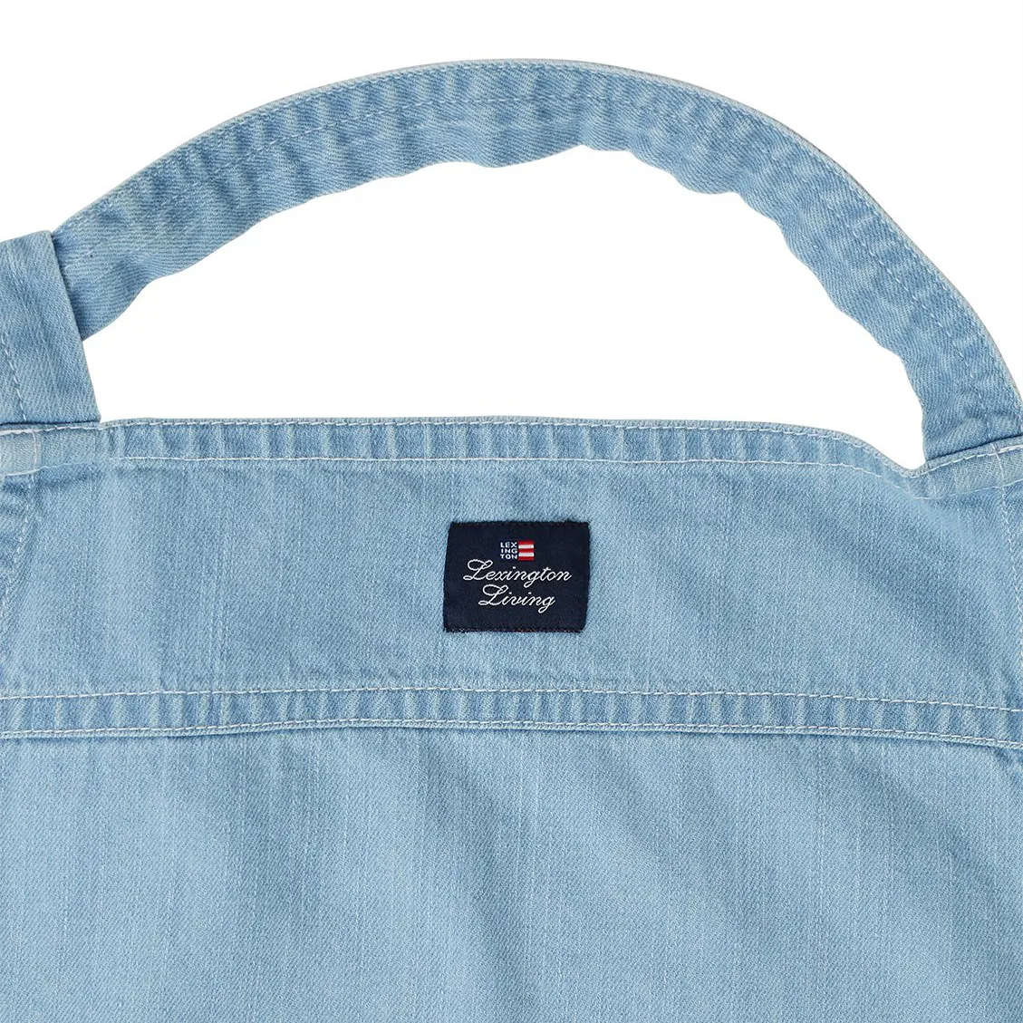 Washed denim schort 80x105 cm, Light blue Denim Lexington