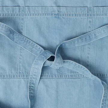 Washed denim schort 80x105 cm - Light blue Denim - Lexington