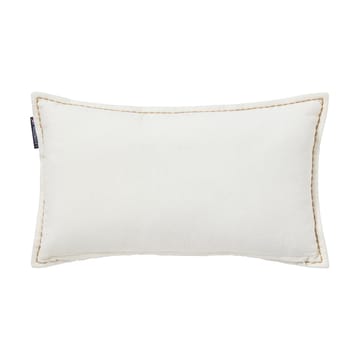 Winter House eco. fluwelen katoen kussen 30x50 cm - White-Light beige - Lexington