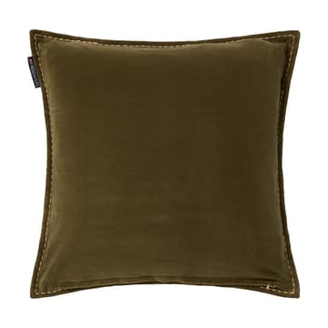Wreath ekologisch katoenen fluweel kussensloop 50x50 cm - Olive-brown-white - Lexington