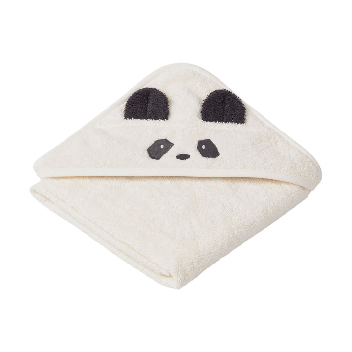 Albert badcape handdoek met capuchon 70x70 cm - Panda creme de la creme - Liewood