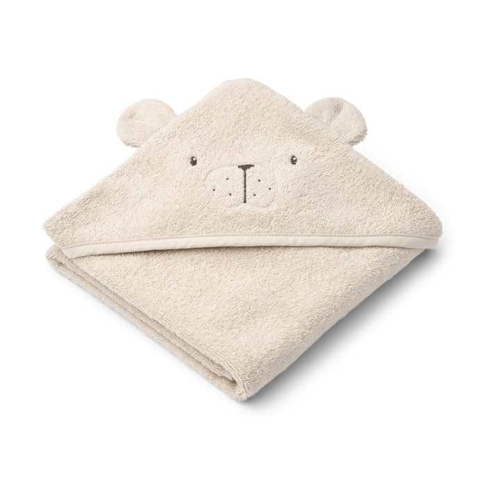 Albert badcape handdoek met capuchon 70x70 cm - Sandy - Liewood