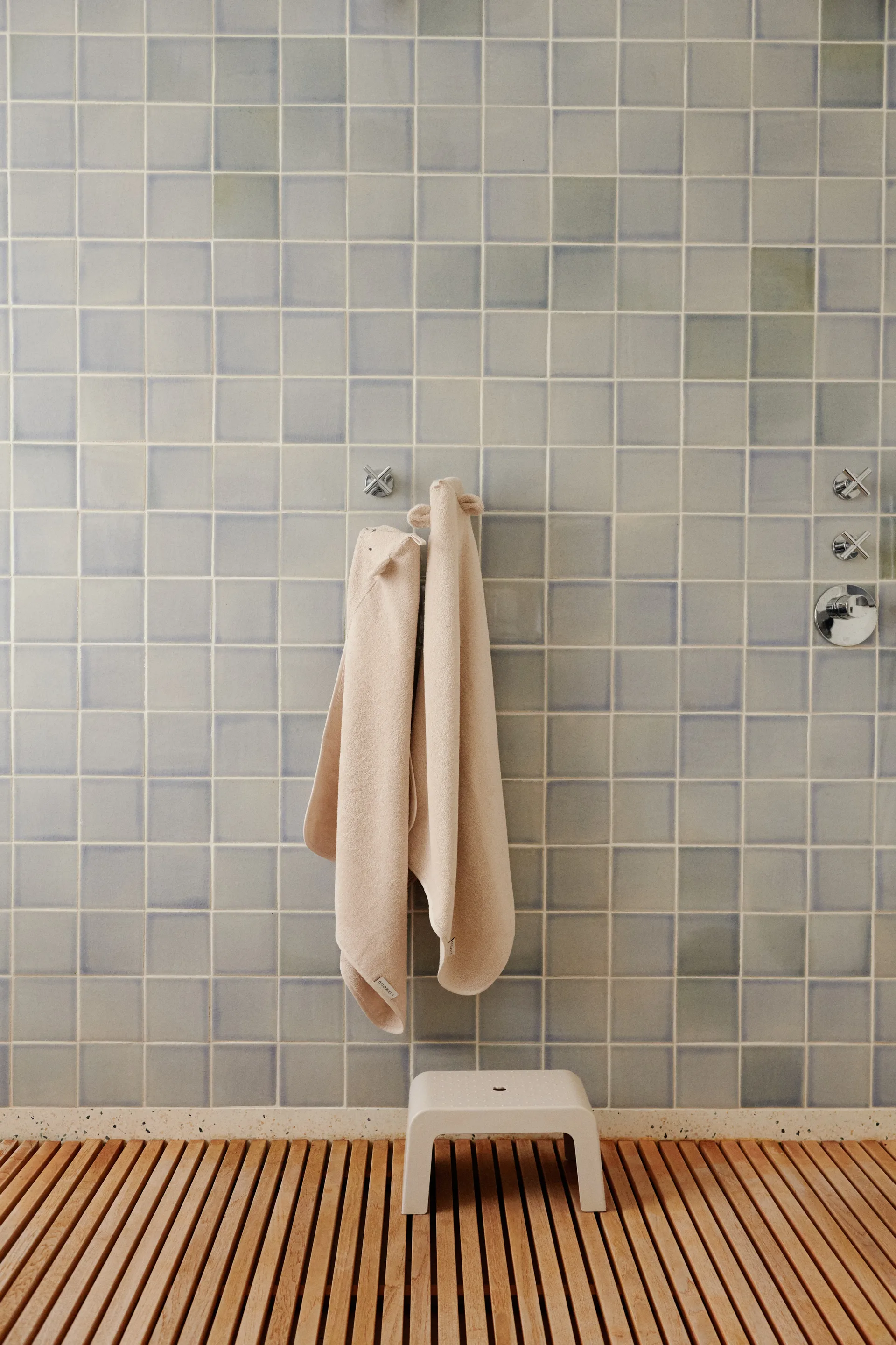 Albert badcape handdoek met capuchon 70x70 cm, Sandy Liewood