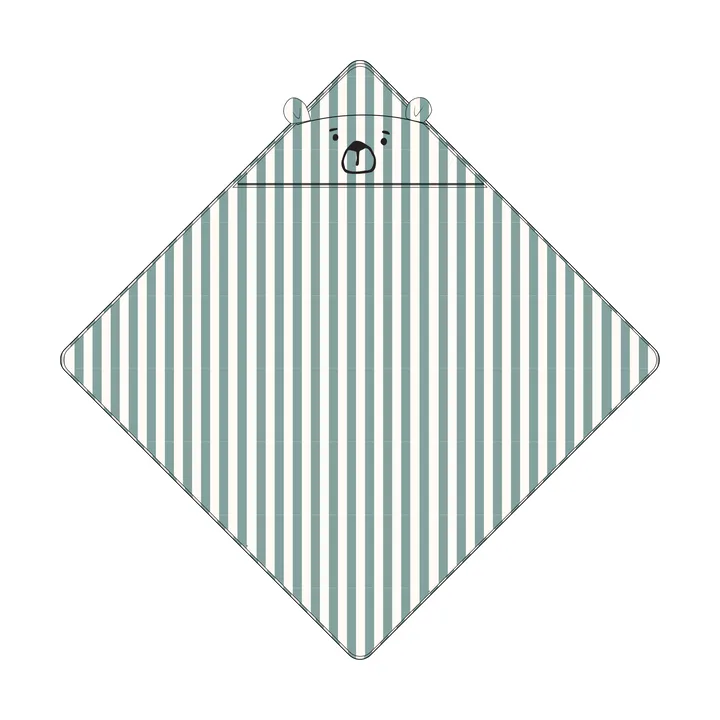 Albert handdoek met capuchon 70x70 cm - Peppermint-crème de la crème - Liewood