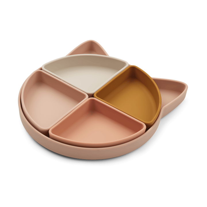 Arne kinderbord + 4 schaaltjes - Cat rose multi mix - Liewood