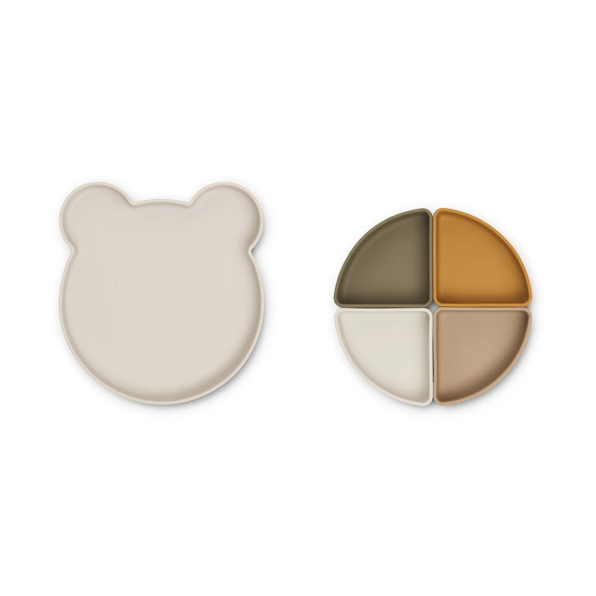 Arne kinderbord + 4 schaaltjes, Mr bear sandy multi mix Liewood